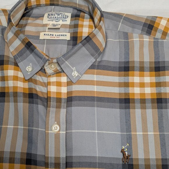 RRL Ralph Lauren Long Sleeve button down XXL/2XL - Picture 6 of 7